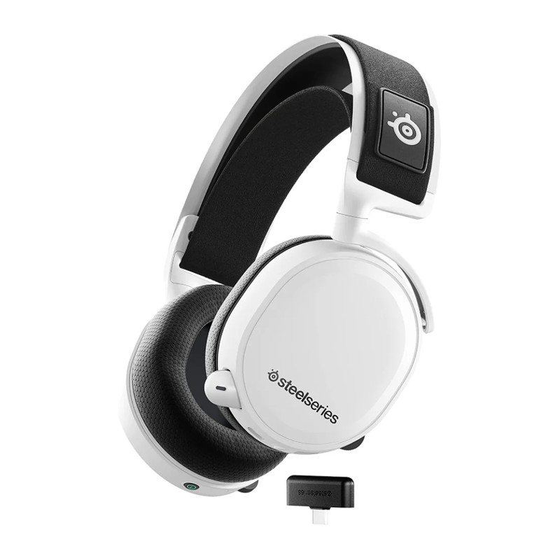 SteelSeries Arctis 7+ Wireless Gaming Headset - White - سماعة